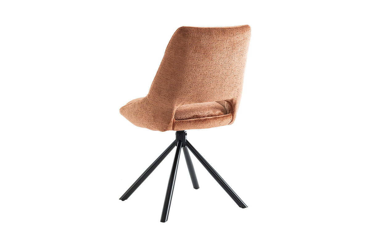 Chaise Dante Tissu Rouille