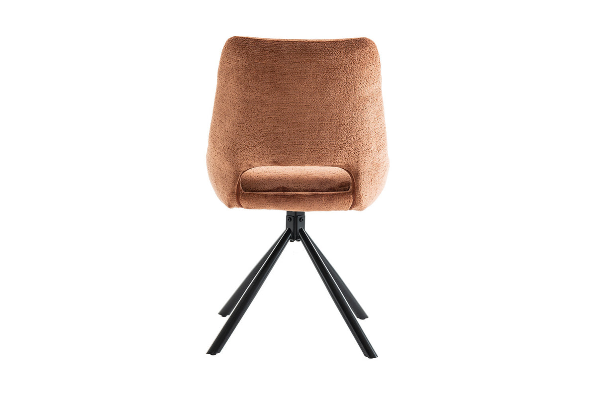 Chaise Dante Tissu Rouille