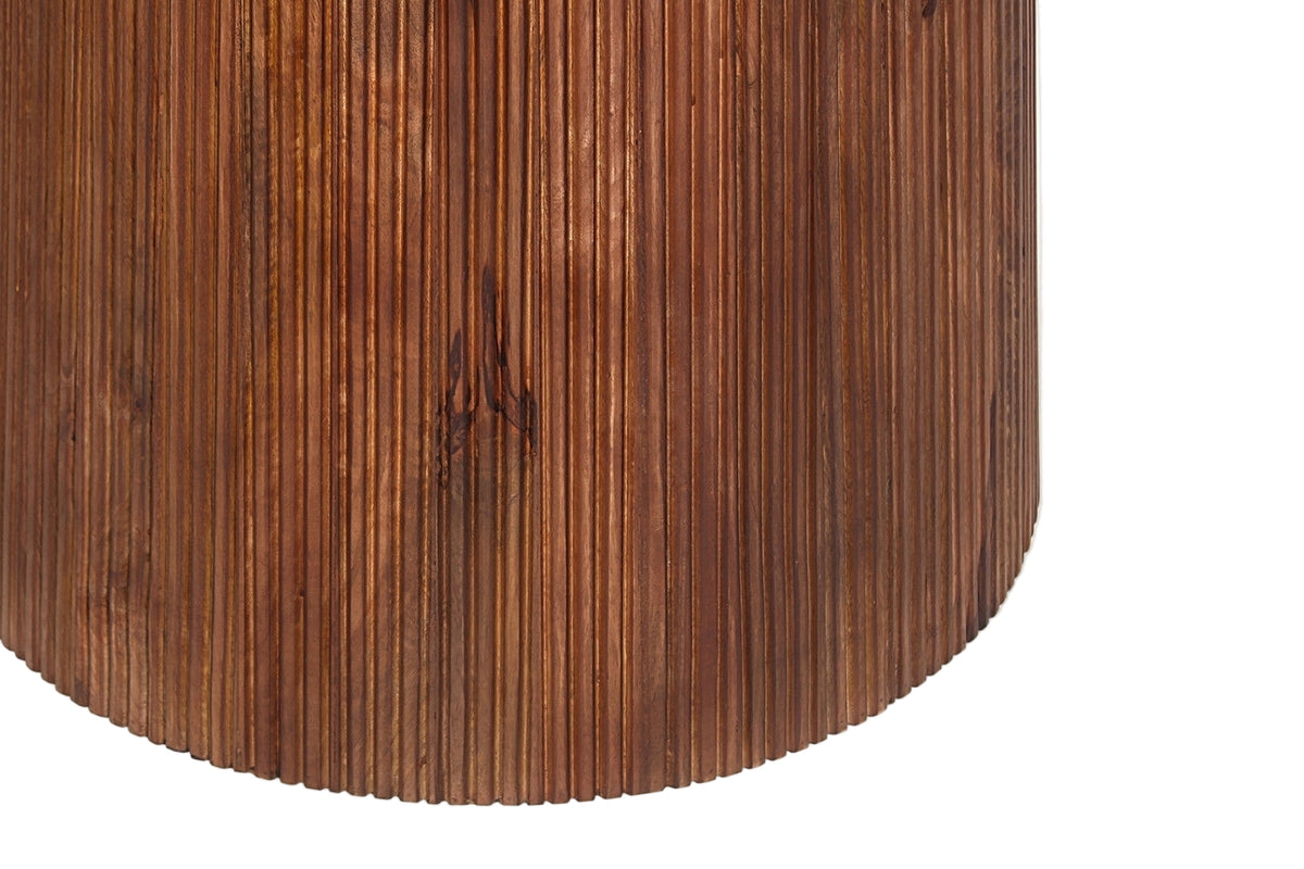 Table à manger en bois de manguier – Collection Vallsta Ronde – 130 x 130 cm