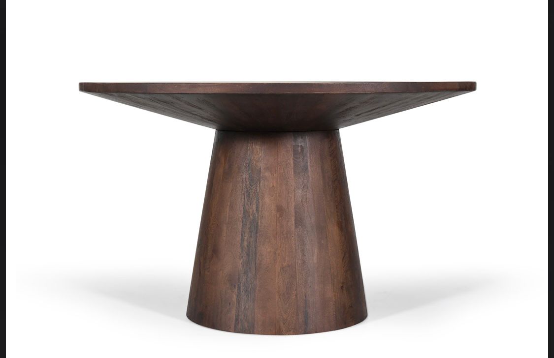 Table à manger Tommy Ronde en bois de manguier 130cm