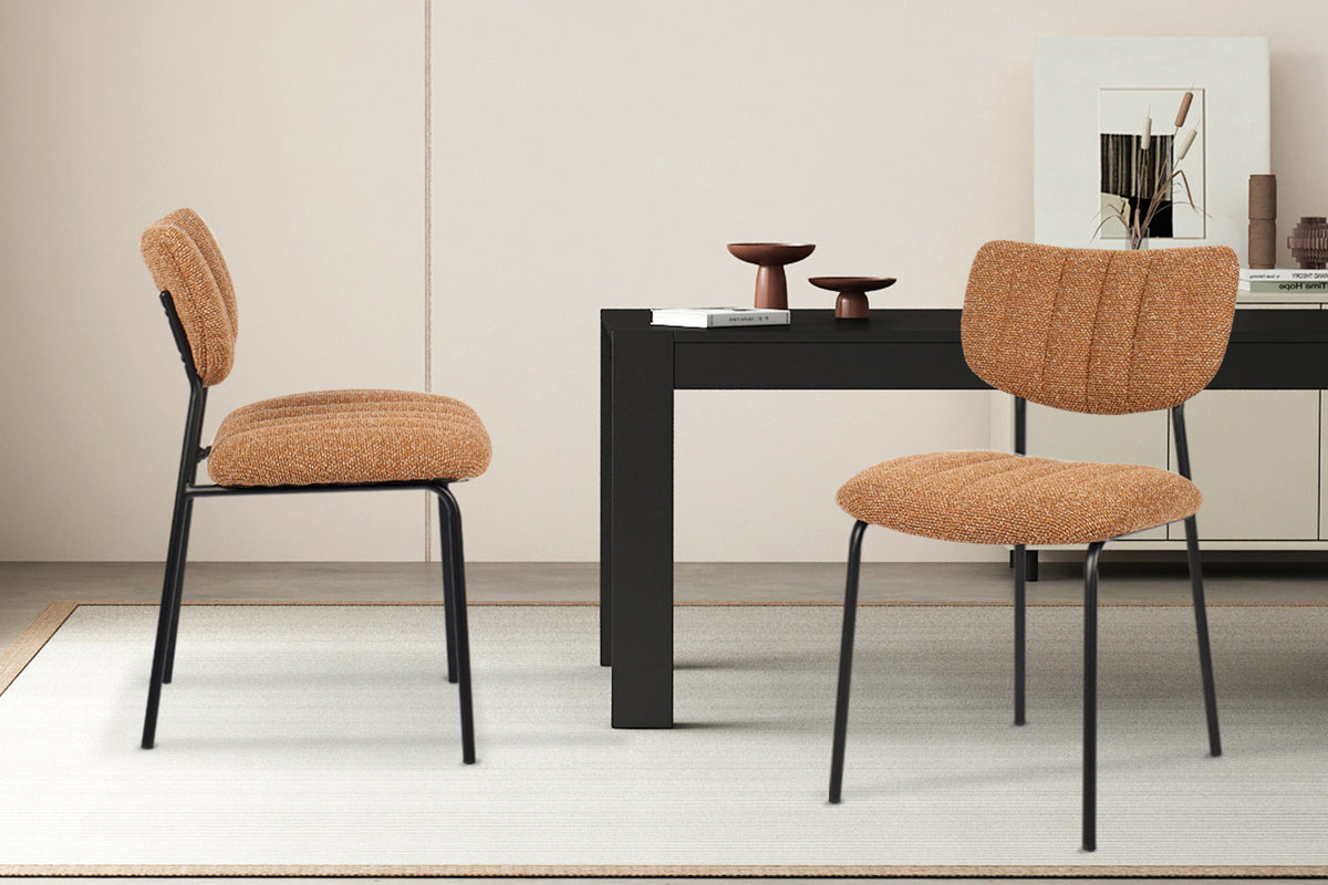 Lot de Chaises Antura Tissu Ote Orange