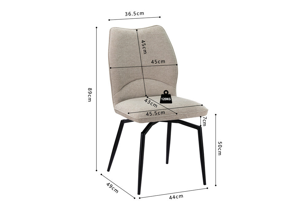 Chaise Strad – Pied Pivotant