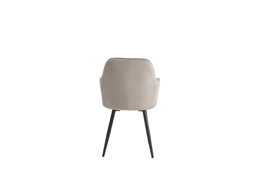 Chaise Intendance Tissu Velours Moka