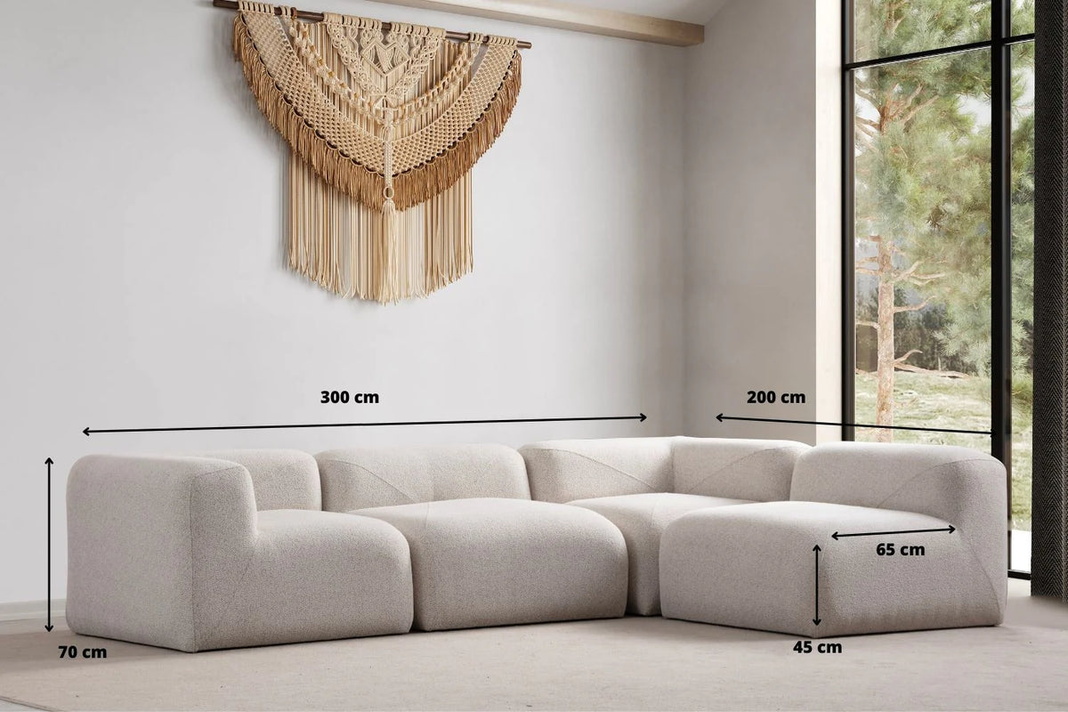 Canapé d'angle Nuage Modulable Chenille