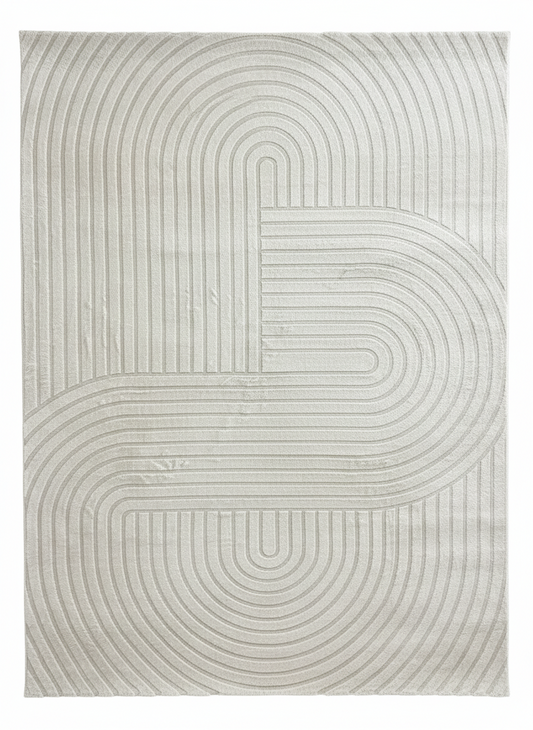 Tapis Signo crème Merinos 1914 - poils courts lavable