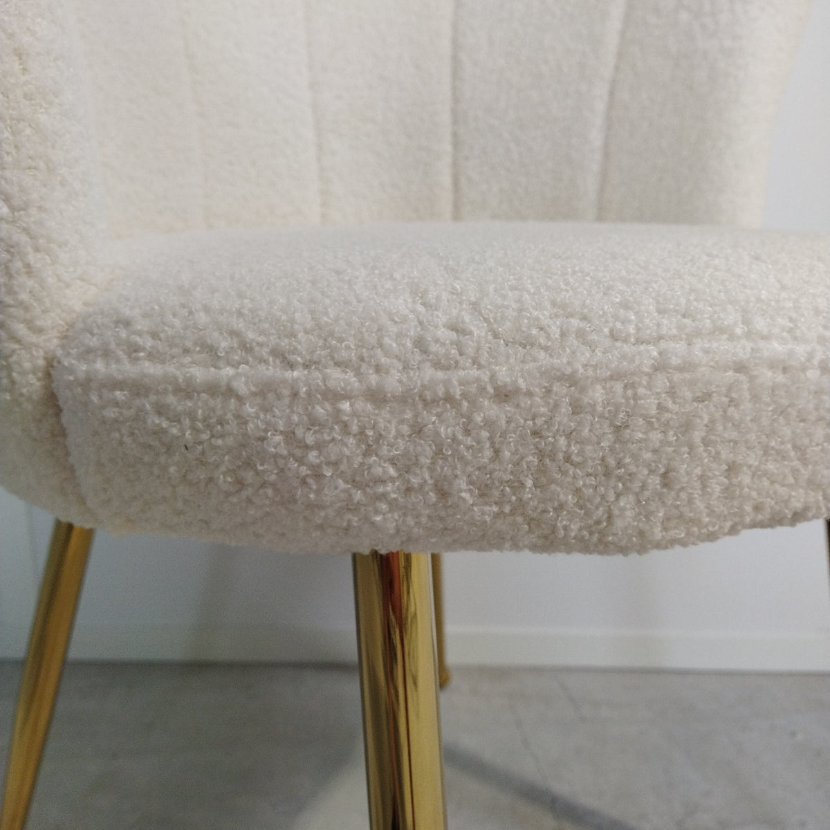 Chaise Quinconce Or velours Doudou