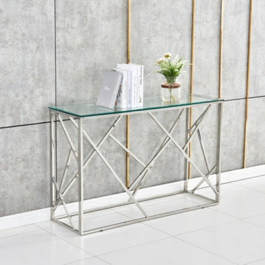 Console Geomag Argent verre trempé