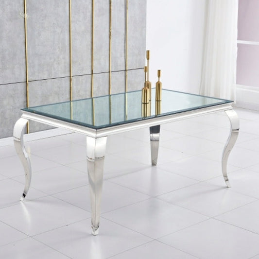 Table à manger Nansouty Argent Miroir