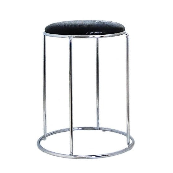 Tabouret Dijeaux Croco Noir